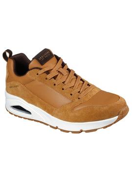 Zapatillas skechers uno stacre marron de hombre.