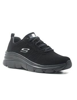 Zapatillas skechers fashion fit true feels negro de mujer.