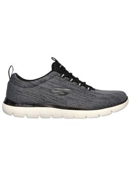 Zapatillas skechers summits louvin gris de hombre.