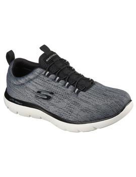 Zapatillas skechers summits louvin gris de hombre.