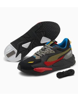 Zpatillas puma rs-z bp negro rojo de hombre.