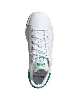 Zapatillas stan smith j blanco verde de niño.