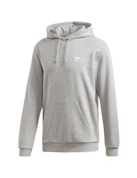 sudadera con capucha adidas essential gris de hombre.