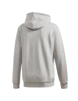 sudadera con capucha adidas essential gris de hombre.