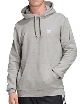 sudadera con capucha adidas essential gris de hombre.