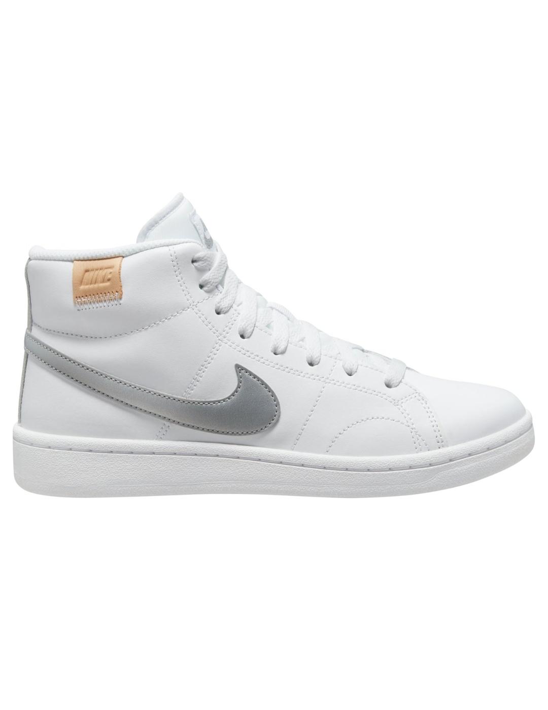 Zapatillas nike royale 2 mid blanco plata de mujer