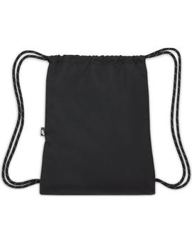 gymsack nike heritage drawstring negro blanco.