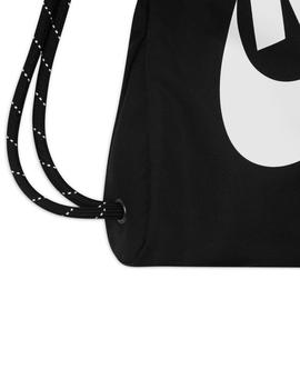 gymsack nike heritage drawstring negro blanco.