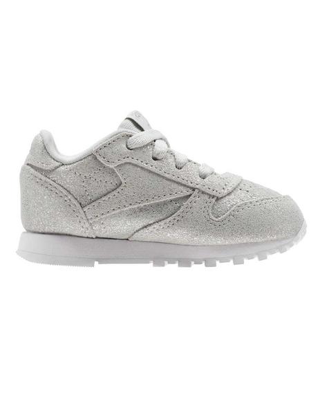 Zapatillas de ReebokCLASSIC LEATHER INF PLATA