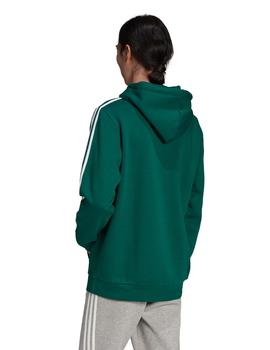 sudadera con capucha adidas 3-stripes verde de hombre.