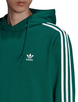 sudadera con capucha adidas 3-stripes verde de hombre.