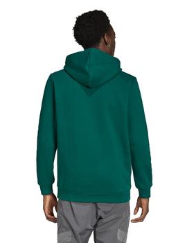 sudadera con capucha  adidas trefoil verde de hombre.