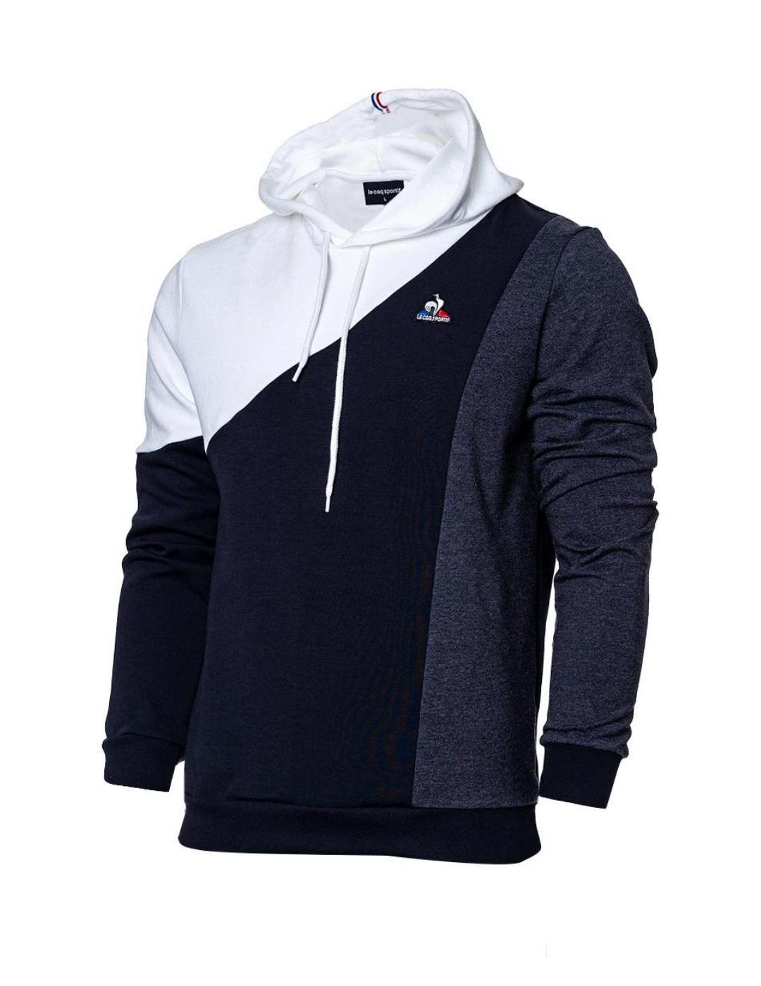 sudadera le coq sportif saison 1 nº1 marino blanco de hombre