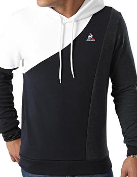 sudadera le coq sportif saison 1 nº1 marino blanco de hombre