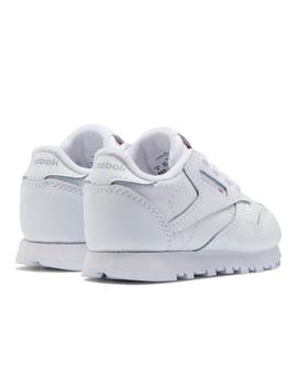 Zapatillas reebok classic lthr inf blanco de bebé.