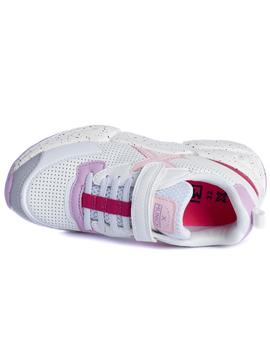 Zapatillas munich mini track 37 blanco rosa de niña.