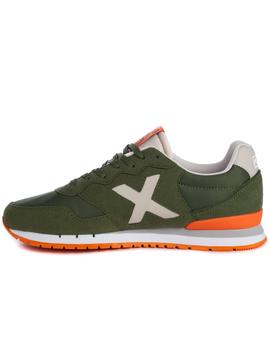 Zapatillas munich dash 139 verde naranja de hombre.