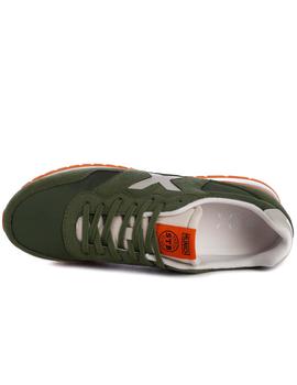 Zapatillas munich dash 139 verde naranja de hombre.