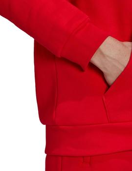 sudadera con capucha adidas essential rojo de hombre.