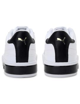 Zapatillas puma cali star blanco negro de mujer.