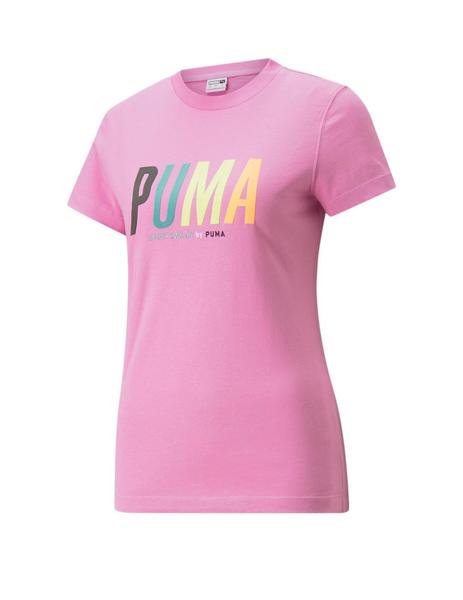 camiseta puma graphic rosa