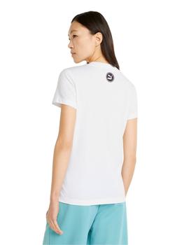 camiseta puma swxp graphic blanco de mujer.