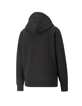 sudadera con capucha puma swxp graphic negro de mujer.