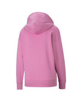 sudadera con capucha puma swxp graphic rosa de mujer.