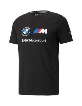 camiseta puma bmw mms logo negro de hombre.