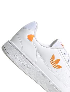 Zapatillas adidas ny 90 blanco naranja de hombre.