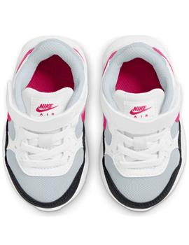 Zapatillas nike air max sc  gris rosa de bebé.