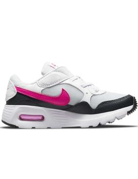 Zapatillas nike air max sc gris rosa de niña.