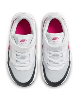 Zapatillas nike air max sc gris rosa de niña.