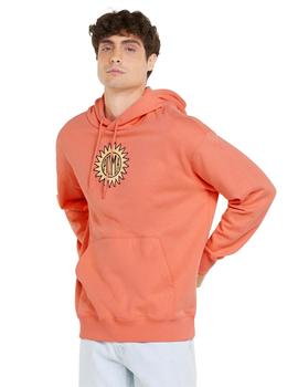 sudadera puma downtown graphic naranja de hombre.