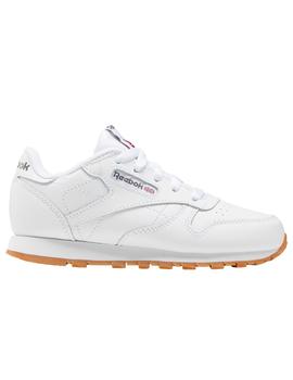 Zapatilla Reebok Classic leather caramelo de niño.