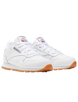 Zapatilla Reebok Classic leather caramelo de niño.