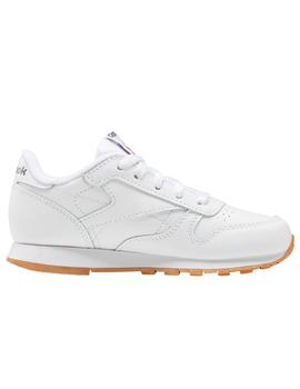 Zapatilla Reebok Classic leather caramelo de niño.