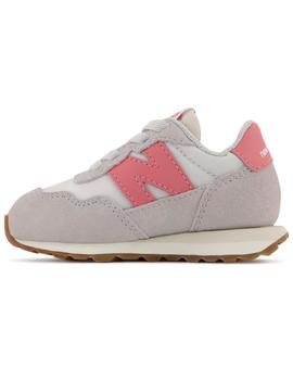 Zapatillas new balance ih237pk gris rosa de bebé.