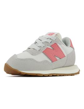 Zapatillas new balance ih237pk gris rosa de bebé.