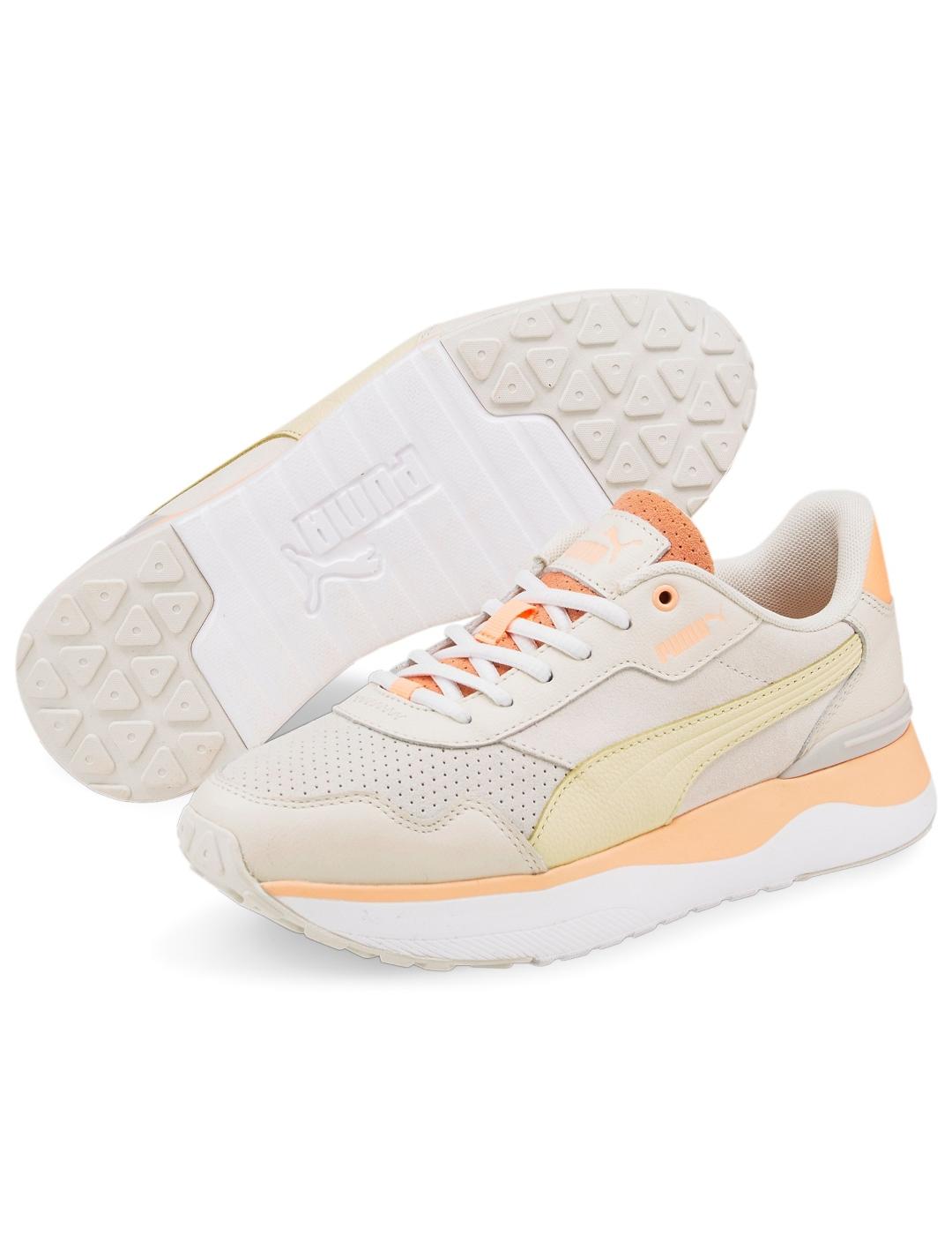 cine desagradable Desanimarse Zapatillas puma r78 voyage premium beige naranja de muje