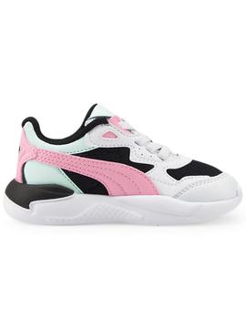 Zapatillas puma x-ray speed ac blanco rosa de bebé.