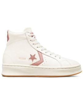 Zapatillas converse pro leather lift hi blanco de mujer.