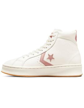 Zapatillas converse pro leather lift hi blanco de mujer.