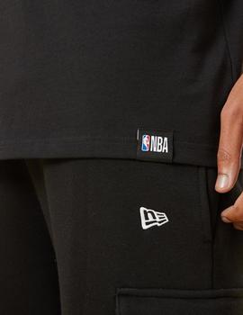 camiseta new era LA Lakers logo oversized negro de hombre.