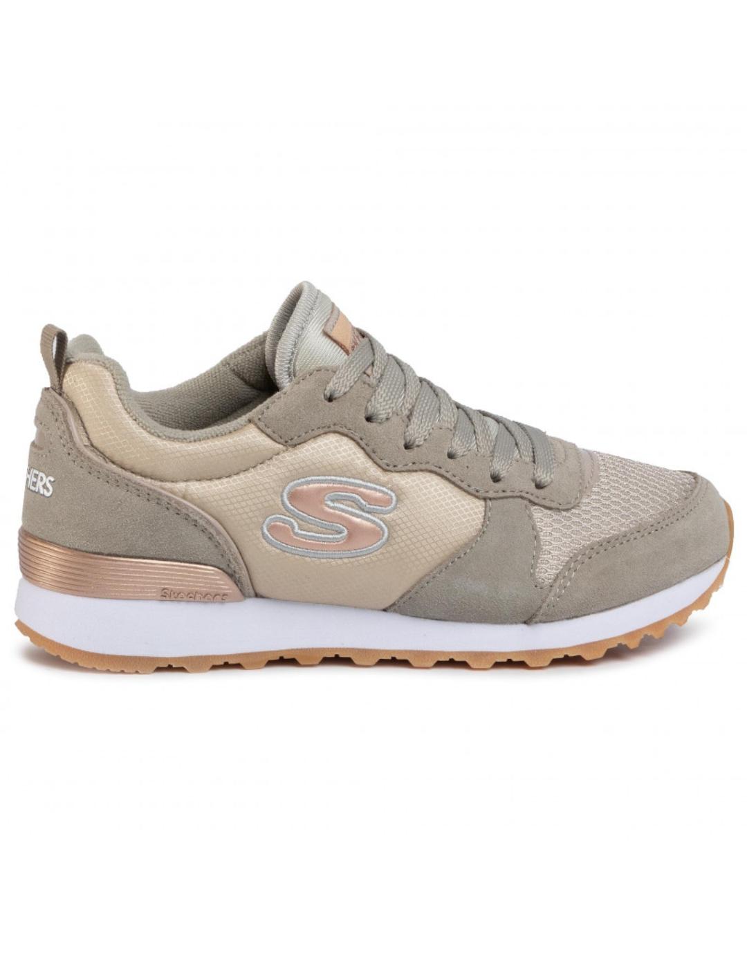 Zapatillas skechers og 85 goldn gurl beige de mujer.