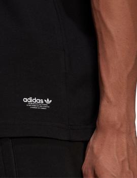 camiseta adidas Trefoil Graffiti Back Logo negro de hombre.