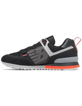 Zapatillas new balance ml574il2 negro naranja de hombre.