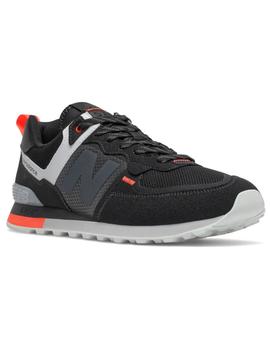 Zapatillas new balance ml574il2 negro naranja de hombre.