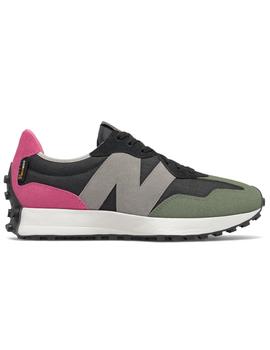 Zapatillas new balance ms327wr1 cordura negro rosa verde.