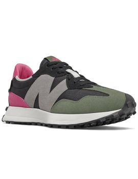 Zapatillas new balance ms327wr1 cordura negro rosa verde.